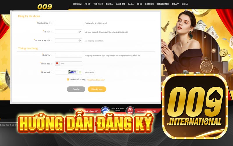 Hãy điền thông tin đăng ký tại 009 một cách chính xác và trung thực.