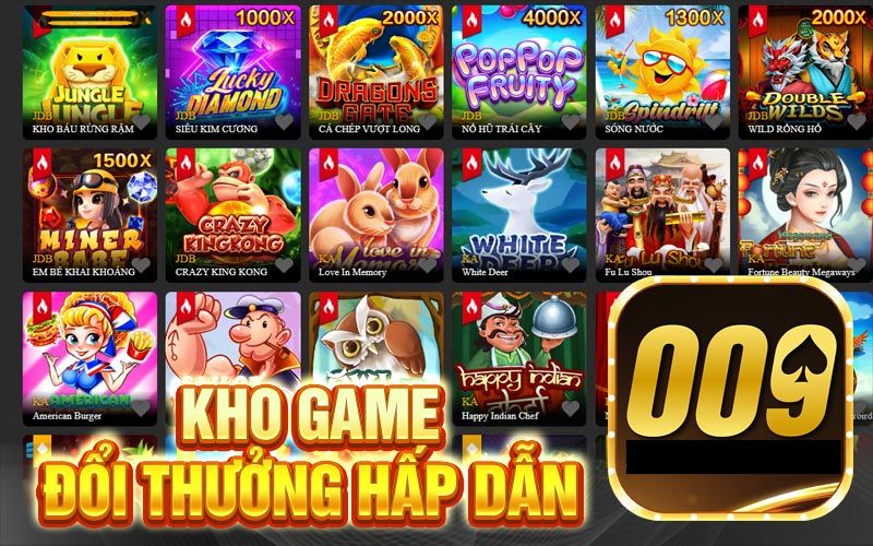 KHÁM PHÁ HỆ THỐNG SẢN PHẨM CÁ CƯỢC NỔI BẬT TẠI 009