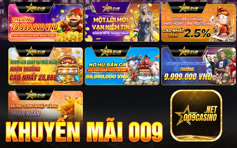 Khuyến mãi 009 nạp tiền hàng tuần nhận ngay 20% ưu đãi