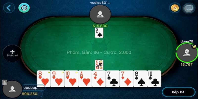 Kinh nghiệm hay chơi Game Phỏm online 009 luôn thắng